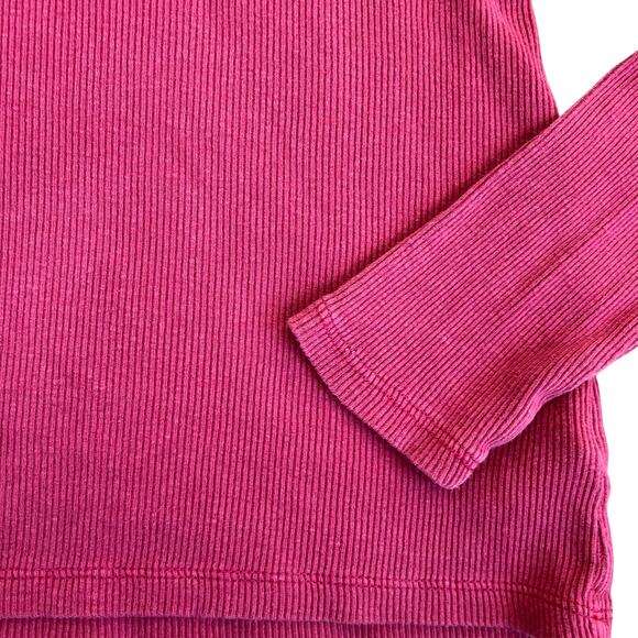 Lucky Brand Ribbed Henley Top in Pink Size Small - Picture 10 of 16